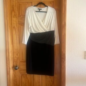 Lauren Ralph Lauren color block long sleeve dress size 16